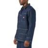 Chaqueta de trabajo de denim con forro de manta