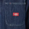 Chaqueta de trabajo de denim con forro de manta