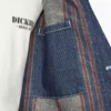 Chaqueta de trabajo de denim con forro de manta
