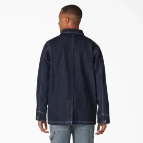 Chaqueta de trabajo de denim lavado