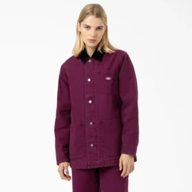 Chaqueta de trabajo de lona de algodón para mujer
