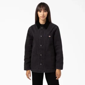 Chaqueta de trabajo de lona de algodón para mujer