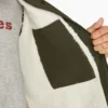 Chaqueta de trabajo de lona de algodón para mujer con forro polar de pelo largo Chaqueta de trabajo de lona de algodón para mujer con forro polar de pelo largo