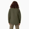 Chaqueta de trabajo de lona de algodón para mujer con forro polar de pelo largo Chaqueta de trabajo de lona de algodón para mujer con forro polar de pelo largo