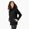 Chaqueta de trabajo de lona de algodón para mujer con forro polar de pelo largo Chaqueta de trabajo de lona de algodón para mujer con forro polar de pelo largo