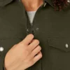 Chaqueta de trabajo de lona de algodón para mujer con forro polar de pelo largo Chaqueta de trabajo de lona de algodón para mujer con forro polar de pelo largo