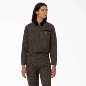 Chaqueta Ellis de lona de algodón con estampado floral para mujer
