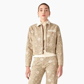 Chaqueta Ellis de lona de algodón con estampado floral para mujer