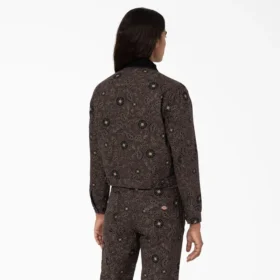 Chaqueta Ellis de lona de algodón con estampado floral para mujer