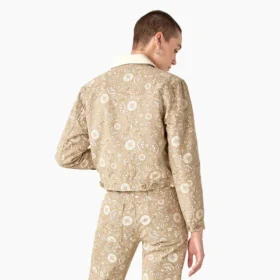 Chaqueta Ellis de lona de algodón con estampado floral para mujer