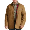 Chaqueta tipo camisa con forro a cuadros