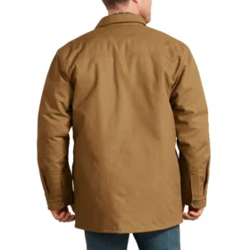 Chaqueta tipo camisa con forro a cuadros