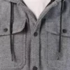 Chaqueta tipo camisa de corte holgado