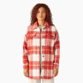 Chaqueta tipo camisa oversize para mujer