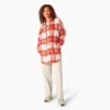 Chaqueta tipo camisa oversize para mujer