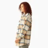 Chaqueta tipo camisa oversize para mujer