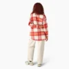 Chaqueta tipo camisa oversize para mujer