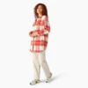 Chaqueta tipo camisa oversize para mujer