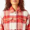 Chaqueta tipo camisa oversize para mujer