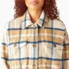 Chaqueta tipo camisa oversize para mujer