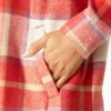 Chaqueta tipo camisa oversize para mujer