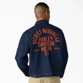 Chaqueta vaquera bordada de corte recto Dickies X Harley-Davidson® Chaqueta vaquera bordada de corte recto Dickies X Harley-Davidson®