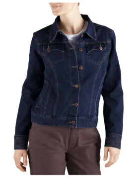Chaqueta vaquera elástica para mujer