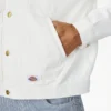 Chaqueta vaquera plisada con ribete