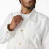 Chaqueta vaquera plisada con ribete