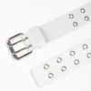 Cinturón de cuero con doble ojal para mujer Cinturón de cuero con doble ojal para mujer