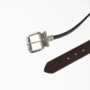 Cinturón reversible con hebilla de rodillo para mujer