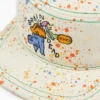 Gorra de pintor de lona con salpicaduras de pintura Brain Dead