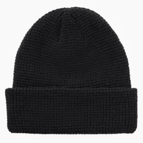 Gorro con vuelta de punto waffle
