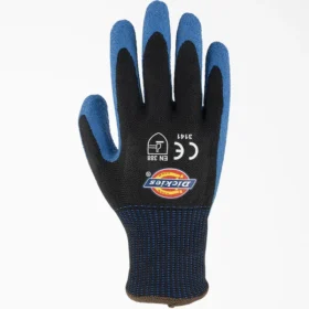 Guantes de trabajo recubiertos de látex arrugado