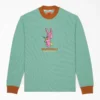 Jersey de punto waffle bordado Brain Dead