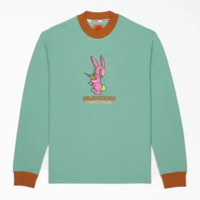 Jersey de punto waffle bordado Brain Dead