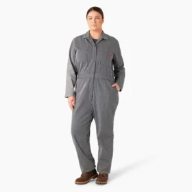 Mono de manga larga con rayas Hickory de corte holgado para mujer
