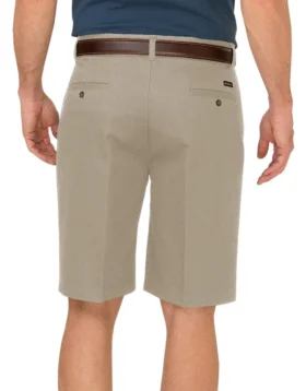 Pantalón corto Dickies de color caqui de 25 cm con corte holgado y pliegues en la parte delantera