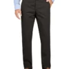 Pantalones caqui de corte recto y pierna estrecha con frente liso Pantalones caqui de corte recto y pierna estrecha con frente liso