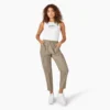 Pantalones cargo con cordón para mujer