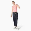 Pantalones cargo cropped de corte holgado con costuras en contraste para mujer Pantalones cargo cropped de corte holgado con costuras en contraste para mujer