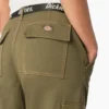 Pantalones cargo cropped de corte holgado con costuras en contraste para mujer Pantalones cargo cropped de corte holgado con costuras en contraste para mujer