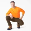 Pantalones cargo de algodón de corte holgado Flex Duratech