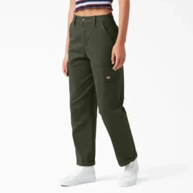 Pantalones cargo de corte relajado y largo recortado para mujer Pantalones cargo de corte relajado y largo recortado para mujer