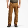 Pantalones cargo de lona con corte regular flexible