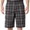 Pantalones cortos cargo a cuadros de corte holgado Performance Flex de 28 cm