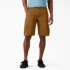Pantalones cortos cargo de algodón de 28 cm con corte holgado y elástico