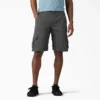 Pantalones cortos cargo de algodón de 28 cm con corte holgado y elástico
