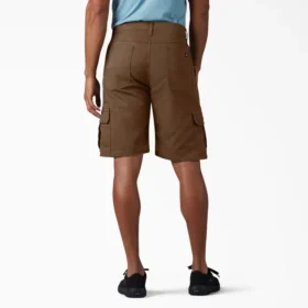Pantalones cortos cargo de algodón de 28 cm con corte holgado y elástico