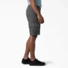 Pantalones cortos cargo de algodón de 28 cm con corte holgado y elástico